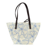 BENETTON Handtasche Saffron Shopping Bag White/Blue