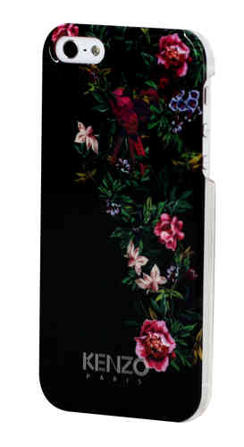 KENZO Handy Back Cover Exotic, Schutzcover Schwarz, iPhone 5/5S