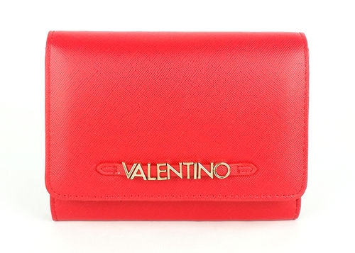 VALENTINO BAGS SEA Saffiano Medium Wallet Rosso, Damen-Geldbörse Portemonnaie Wallet